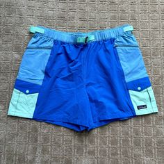 Patagonia Nwt Women's Outdoor Everyday 4" Shorts (Bayou Blue) 57456 Size Xl New With Tags. $75 Retail. Fabric: 95% Nylon (65% Recycled)/5% Spandex Elastic Waist With Adjustable Tab 2 - Front Pockets With Zipper Closure 2 - Drop-In Side Pockets With Snap Closure Mid-Rise Relaxed Fit Durable Water Repellent Finish Laying Flat Waist Measures:14" Inseam:4" Patagonia Bottoms With Built-in Shorts For Outdoor Activities, Patagonia Nylon Shorts, Patagonia Nylon Shorts For Outdoor Activities, Patagonia Nylon Shorts For Outdoor, Patagonia Nylon Outdoor Shorts, Patagonia Shorts For Summer Sports, Patagonia Sports Shorts For Summer, Patagonia Shorts With Elastic Waistband For Outdoor Activities, Blue Bottoms With Built-in Shorts For Outdoor Activities