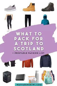 what to pack for a trip to scotland and printable packing list