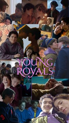 the young royals collage is shown in this image