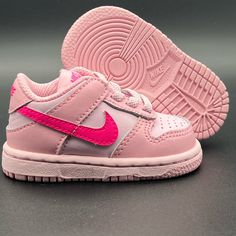 Size 3c Brand New Never Worn With Box Cute Sneakers For Your Baby Can Be Used For Photoshoots Or For Cuteness Overload:) Fast Free Same Day Shipping! Baby Dunks Shoes, Nike Dunk Low Triple Pink, Nike Dunk Lows, Nike Airmax 270, Dunk Lows, Nike Website, Nike Air Max 200, Boys Basketball Shoes, Baby Nike