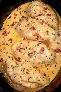 this slow cooker crock chicken recipe is delicious and easy to make