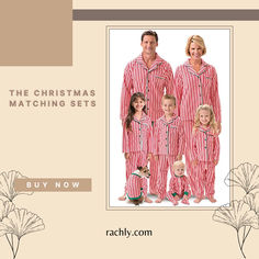 Make this holiday season extra special with our Christmas Family Pajamas Matching Sets from Rachly! 🎄👨‍👩‍👧‍👦 Elevate your festive celebrations with coordinated pajama sets for the whole family. Capture the magic of Christmas in style! #Rachly #ChristmasPajamas #ShopNow #FestiveFashion #ElevateYourCelebrations #MatchingSets #FamilyPajamas #HolidayMagic #CoordinatedComfort #ChristmasCheer #FashionGoals Family Matching Red Christmas Sets, Family Matching Christmas Bedtime Sets, Red Matching Sleepwear For Holidays, Family Matching Christmas Sets For Pajama Party, Family Matching Sets For Christmas Pajama Party, Matching Christmas Sleepover Sets, Family Matching Christmas Cotton Sets, Family Matching Christmas Loungewear Sets, Family Matching Christmas Sleepwear