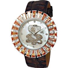 Adee Kaye Women's Classic Brown Leather Watch, Jewelry Amazon, Two Tone Watch, Amazon Fashion, Chronograph Watch, Jewellery And Watches