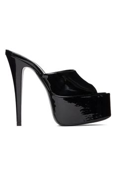 Paris Texas: Black Marina Platform Heels | SSENSE