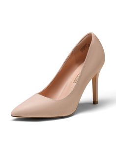 Enter a world of sophistication and elegance with the Dream Pair Women's Pump Shoes. Featuring an exclusive closed-toe design and luxurious high heels, these shoes offer a sophisticated finish for any outfit. Perfect for an evening of tasteful dress, look your best with these stylish pumps. Color: Solid Colors Type: Pumps Toe: Point Toe Pattern Type: Plain Heels: Stiletto Heel Height: 4-inch Size Fit: True To Size