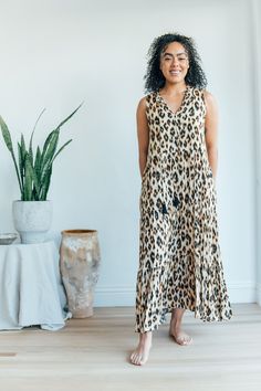 The Sienna maxi is a versatile dress amazing for day or night, super comfortable yet full of style. The leopard print is cool yet elegant. Now you can match your little one in the matching print Sienna dress! We now offer S, M, L. The size small fit 0-4, size M fits 6-10, size L fits 12-14. Fabric: 100% lenzing ecovero Leopard Print Maxi Dress For Vacation, Chic Leopard Print Sleeveless Dress, Chic Sleeveless Leopard Print Dress, Spring Leopard Print Maxi Dress, Sleeveless Leopard Print Maxi Dress For Spring, Sleeveless Leopard Print Maxi Dress For Vacation, Casual Sleeveless Tiger Print Dress, Spring Leopard Print Maxi Dress With Midi Length, Chic Leopard Print Maxi Dress For Vacation