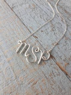 Personalized Initial Necklace with Custom Monogram, Any Three Letters in Cursive Lettering, Sterling Silver Elegant Custom Necklace With Initials, Elegant Silver Custom Necklace With Initials, Sterling Silver Monogram Name Necklace In White Gold, Sterling Silver Initials Pendant Custom Necklace, Custom Initial Pendant Necklace In Sterling Silver, Sterling Silver Initial Pendant Custom Necklace, Sterling Silver Initial Pendant Necklace For Anniversary, Sterling Silver Custom Necklace With Initials For Anniversary, Custom Sterling Silver Necklace With Initials For Anniversary