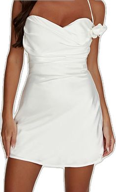 Elegant White Off-shoulder Bodycon Dress, White Sleeveless Off-shoulder Evening Dress, Chic White Sleeveless Off-shoulder Dress, Chic White One-shoulder Prom Dress, Chic White One Shoulder Prom Dress, Chic White One-shoulder Dress For Prom, Chic Off-shoulder White Mini Dress, Chic White Mini Off Shoulder Dress, Elegant White Off Shoulder Dress For Night Out