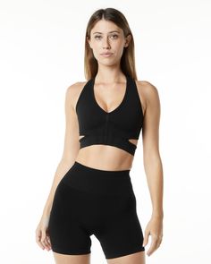 Stratus Bra - Black – Alphalete Athletics Neckline Finishing, Wordmark Logo, Hip Hip, Ombre Effect, Womens Bras, Men's Collection, V Shape, Women Collection, Logo Branding