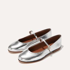 The Demi Jane - Silver Crinkle Mirror Loafers And Socks, 2024 Style, Girls Couture, Fashion Wishlist, Mary Jane Flats, Boot Socks, Bridal Designs, Heeled Loafers, Handmade Shoes