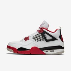 Brand: Air Jordan Model: Air Jordan 4 Retro Nickname: 'Fire Red'Colorway: White / Fire Red - Black - Tech GreySKU: DC7770-160Release Date: 11/28/2020 Jordan 4 Retro Fire Red, Comfortable Mens Shoes, Jordan Model, Air Jordan 12 Retro, Retro 4, Jordan 13 Retro, Limited Edition Sneakers, Sport Shoes Men, Jordan 12 Retro