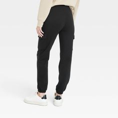 Bring comfort and style to your casualwear wardrobe with these Relaxed-Fit Super-Soft Cargo Joggers from A New Day™. Tailored in a slim-fit silhouette, these mid-rise cargo jogger pants are crafted from a soft, midweight fabric with spandex for all-day stretchy comfort. Featuring a wide waistband that stays comfortable on your waist, these relaxed-fit joggers feature two side stash pockets and two side cargo pockets that you can use to hold small essentials. Designed in a solid hue, they're easy Fitted Joggers, Cargo Joggers, Wide Waistband, Womens Clothing Sizes, A New Day, Body Measurements, Jogger Pants, New Day, Casual Wear