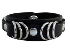 71 Black Leather Wristband Maximalist Jewelry, Rock Star Outfit, Bracelets Leather, Leather Wristband, Snap Button Jewelry, Leather Bangle, Leather Wristbands, Snap Jewelry, Button Jewelry