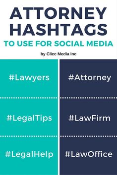 the top ten law firm's hashs to use for social media in their business