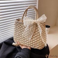 Bird in Bag - Straw woven bags female new cute Mori female hand bucket rattan bags single shoulder crossbody handbag woven bags Braided Bags For Shopping, Large Capacity Rattan Bags For Spring, Casual Straw Bag As Gift, Casual Straw Bag For Gift, Casual Straw Bags For Gifts, Spring Large Capacity Rattan Shoulder Bag, Trendy Rattan Bags For Spring, Large Capacity Rattan Shoulder Bag For Spring, White Braided Straw Bag