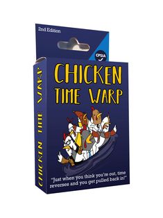 PRICES MAY VARY. The clock is ticking! Only one player will escape the time vortex! Chicken Time Warp is a kooky, fast-paced, elimination-style game that uses time travel to bring eliminated players back into the game over and over. Only the player who steals the Escape Pod card will win when the time is up! 🐔 WHAT IS IT? Chicken Chicken Time Warp is a party game for 3-6 players that takes around 30 minutes to play. 🐔 HOW'S IT DIFFERENT? It's a "last player standing wins" elimination style gam Time Travel Party, Ice Games, Escape Pod, Game For Adults, Fishing Cards, Color Puzzle, Adult Party Games, Time Warp, Pop Culture References