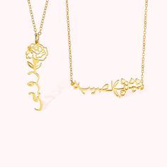 [CUSTOMIZED ARABIC NAME]: Celebrate her unique identity with a personalized Arabic name necklace. This exquisite piece allows you to showcase her name in elegant Arabic script, creating a truly special and meaningful accessory.
[MEANINGFUL BIRTH FLOWER]: The addition of a birth flower charm adds a touch of significance to the necklace. Each birth month is associated with a specific flower, symbolizing different traits and meanings, making this necklace even more personalized and heartfelt.
[HIGH Name Necklace Arabic, Arabic Name Necklace, Arabic Script, Gifts For Mother's Day, Arabic Names, Jewelry Care Instructions, Flower Jewelry, Birth Flower, Accessories Jewelry Necklace