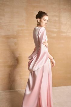 Earline Straight Basic Satin Floor Length Pants - XL / Pink