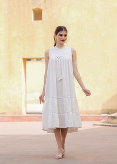 #Bestseller#SummerMaxiDress *Delivery is free if you buy more than one product. Raise a Toast in the Summer White Cotton Maxi Dress! This feminine dress features a beautiful Self Design Chikankari Fabric, Close Round neckline, Sleeveless, Perfect for weddings, parties, beach vacations, and special occasions. Add them with a simple accessories to complete this gorgeous look! ** Sleeveless ** Statement Casual Women's Maxi Dress ** Brunch Dress ** Maxi Length ** Round Close Neck ** Statement White Maxi Dress ** Boho Chic Style Breathable Dress We're serving up the hottest trends in Maxi dresses just for you. Whether you're aiming for chill vibes, beach wear vibes or trying to add some bohemian and hippie Maxi Dress looks, these dresses are your ultimate style accomplices. Buckle up, because t White Cotton Maxi Dress With Chikankari Embroidery, White Sleeveless Dress With Chikankari Embroidery, White Chikankari Embroidery Maxi Dress For Summer, Sleeveless Cotton Dress With Chikankari Embroidery, White Chikankari Embroidered Summer Dress, White Chikankari Embroidery Summer Dress, White Chikankari Embroidery Dress For Summer, Bohemian Sleeveless Dress With Chikankari Embroidery, Summer Beach Maxi Dress With Chikankari Embroidery