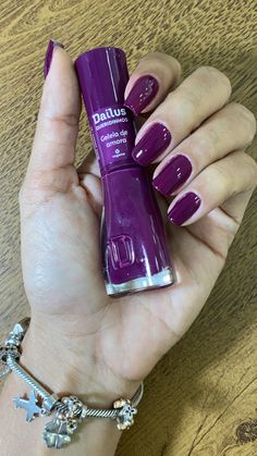 Nail Paint Shades, Purple Nail Polish, Vintage Nails, Purple Nail, Pedicure Nail Art, Oval Nails, Girls Nails, Fire Nails, Classy Nails