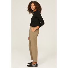 Brown twill (98% Cotton, 2% Spandex). Pants. Front button fly closure. 28" inseam. 11.5" rise. 5.5" leg opening. Imported. Spandex Pants, Pants Brown, Rent The Runway, Michael Stars, Closet Designs, Pleated Pants, Penny, Spandex, Stars