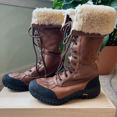 Ugg Australia Adirondack Iii Waterproof Tall Boot (Women) Waterproof Snow Boots Women’s 6. Great Condition, Only Worn A Few Times. Waterproof These Boots Made Me Wish I Lived In A Colder Climate And Had More Reasons To Use Them. They Are So Warm. Women Snow Boots, Waterproof Snow Boots, Tall Boot, Snow Boots Women, Boots Women, Ugg Australia, Tall Boots, Winter Rain, Womens Uggs