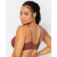 Our sexiest bra to date, this sheer mesh style is an everyday bra with two layers of sheer mesh molded cups. A plunging stretch neckline detail offers perfect contoured coverage. Its a great option for the full-figured woman who likes a natural bust shape. The exceptional fit & support you know and love from Curvy Couture, this plus size sheer unlined bra gives you sexy & comfort all in one! Sheer see-through unlined cups with two layers of mesh