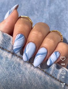 Nail Designs Baddie, Short Nail Set, Buchona Nails, Baddie Nails Acrylic, Cute Nails Short, Trillionaire Lifestyle, College Nails, Wave Nails, Cute Simple Nails