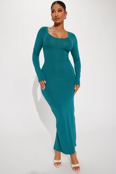 Bailey Cotton Maxi Dress - Teal | Fashion Nova, Dresses | Fashion Nova Teal Fashion, Maxi Dress Long, Cotton Maxi Dress, Dress Long Sleeves, Cotton Maxi, Maxi Dress Cotton, Long Sleeve Maxi Dress, Long Maxi Dress, Dress Long