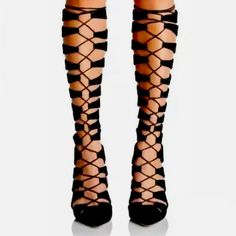 Tamara Mellon Black Velvet Lace Up Gladiator Knee High Boots Tamara Mellon Shoes, Tamara Mellon, Velvet Lace, Lace Up Boots, Knee High Boots, High Boots, Black Velvet, Knee Boots, Shoe Laces