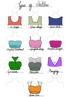 the types of bras that are available in different colors