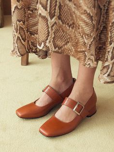 - Square toe- Buckle strap at upper- Padded footbed- Leather-wrapped block heel- Total stitchMeasurements(in.)- Heel: 1.6- Size: KR220(US5.0)-KR255(8.5)Composition - Cow leatherDesigner- Imported- by NONETHELESS- Style#:300741367 Square Toe Heels With Heel Strap For Fall, Fall Heels With Heel Strap And Square Toe, Brown Block Heels With Round Toe, Brown Low Heel Block Heels For Work, Brown Pointed Toe Mary Janes With Heel Strap, Brown Mary Janes With Heel Strap And Almond Toe, Fall Block Heels With Buckle Closure And Round Toe, Fall Ankle Strap Block Heels With Heel Strap, Brown Closed Toe Mary Janes With Heel Strap