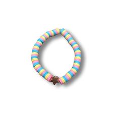 This bright and colorful bracelet is super pretty and brings lots of summer vibes! It includes colors of blue, pink, and yellow! Multicolor Beaded Wristband For Beach, Multicolor Bracelet Jewelry For Summer, Multicolor Bohemian Bracelet For Spring, Blue Casual Stretch Bracelet For Festivals, Casual Blue Stretch Bracelet For Festival, Adjustable Rainbow Bracelets For Vacation, Multicolor Beaded Bracelets For Spring Vacation, Multicolor Beaded Summer Bracelets, Multicolor Stretch Bracelet For Friendship In Summer