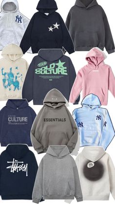 #sweatshirt #trendy #hoodies #inspo Back To School Hoodies, Hoodies That Hoodie, Trendy Sweatshirts Hoodie, Hoodie Collection Aesthetic, Where To Get Hoodies, Hoodies For School, Hoodies And Sweatpants Outfit, Trendy Hoodie Designs, Types Of Hoodies