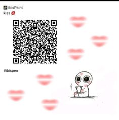 a qr code with an image of a person holding a cell phone in front of it