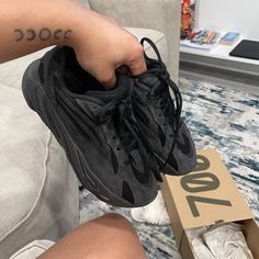 Only Worn Twice Yeezy Black, Shoes Yeezy, Mens Yeezy, Yeezy 700, Yeezy Shoes, Mens Shoes Sneakers, Men's Shoes, Shoes Sneakers, Man Shop