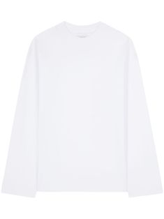 white cotton jersey texture mock neck drop shoulder long sleeves straight hem Classic Oversized Turtleneck Top, Oversized Classic Turtleneck Top, Solid Color Relaxed Fit Long Sleeve Turtleneck, Relaxed Fit Long Sleeve Solid Turtleneck, Long Sleeve Cotton Turtleneck, Plain Long Sleeve Cotton Turtleneck, Cotton Long Sleeve Turtleneck, Solid Cotton Long Sleeve Turtleneck, Solid Long Sleeve Cotton Turtleneck