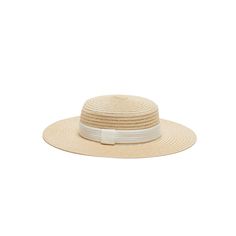 Natural vented hemp boater with ivory textured ribbon band. 6.5" X 2.75" X 3.25" SKU: 21018-13324 Cream Straw Boater Hat For Kentucky Derby, Chic Cream Straw Boater Hat, White Boater Hat With Flat Crown For Spring, White Boater Hat With Flat Crown For Summer, Cream Straw Boater Hat With Short Brim, Chic Cream Toquilla Straw Boater Hat, Beige Flat Brim Boater Hat For Garden Party, Classic Cream Boater Hat For Beach, Spring Cream Boater Hat In Toquilla Straw