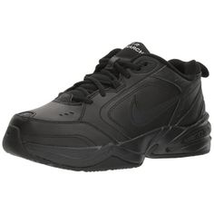 NIKE AIR MONARCH IV (4E) TRAINING SHOES The Nike Air Monarch IV 4E Extra Wide training shoes for men delivers comfort and style with its leather upper and lightweight Phylon midsole. A solid rubber outsole with aggressive traction pattern rounds out a sleek design built for rigorous training. Sizes are in Men Sizes. Size: 9 4E US.  Color: Black.  Gender: male.  Age Group: adult. Nike Lace-up Walking Shoes For Sports, Slip-resistant Sneakers For Gym With Round Toe, Functional Slip-resistant Basketball Shoes For Training, Slip-resistant Lace-up Basketball Shoes For Training, Air Max Cushioned Walking Shoes For Training, Black Slip-resistant Running Shoes For Jogging, Black Athletic Fit Walking Shoes For Sports, Black Slip-resistant Walking Shoes For Training, Slip-resistant High-top Running Shoes For Training