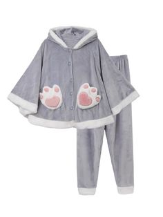 Cuddly Hamster Cozy Winter Flannel Sleepwear Pajama Set-ntbhshop Winter Cotton Sleepwear For Lounging, Cotton Pajama Sets For Winter Pajama Party, Cotton Pajama Sets For Winter Party, Cotton Pajama Party Sets For Winter, Comfortable Lounging Sets For Winter, Cotton Sets For Pajama Party In Winter, Soft Comfortable Fall Sleepwear, Soft Comfortable Sleepwear For Fall, Comfortable Soft Sleepwear For Fall