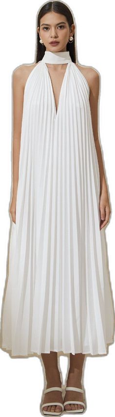 Summer A-line Midi Dress With Accordion Pleats, Elegant Pleated Sleeveless Summer Dress, Midi Pleated Dress With Pleated Back For Gala, Evening Maxi Dress With Accordion Pleats, Accordion Pleated Maxi Dress For Evening, Elegant Summer Pleated Maxi Dress, Summer Gala A-line Midi Dress, Spring Gala A-line Sleeveless Dress, Pleated Maxi Dress For Gala