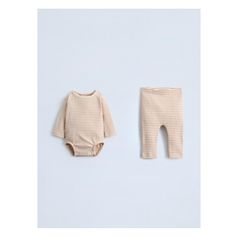 Two-piece set. Crew neck long sleeve bodysuit. Snap button closure at shoulder and bottom. Rib leggings with elastic waistband. Neck Snap, Joggers Shoes, Waistcoat Dress, Cargo Shirts, Shorts Co Ord, Trench Jacket, Cardigan Sweater Dress, Ribbed Leggings, Ribbed Bodysuit