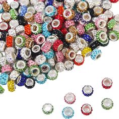 many different colors and sizes of beads