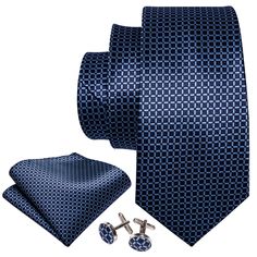 Brand: Barry Wang Material: 100% Silk What You Get: Same design Tie, Pocket Square & Cufflinks Size: Necktie in 59" Length & 3.35" width at the tip, pocket square in 9"x 9"size Quality: Barry Wang Focus on Ties for Many Years, Good Quality Interlining Makes Our Ties Weighted and Elastic, Which are Easily Designed for A Perfect Knot.For More Quality Stylish Ties with Unbeatable Price, Please Click Our shop to Check More.With So Much Choice and Impeccable Quality, There's No Excuse Not to Have A S Plaid Office, Dark Blue Plaid, Office Men, Men Tie, Necktie Set, Plaid Tie, Cufflink Set, Tie Set, Silk Necktie