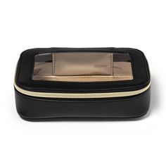 Make sure you have all your makeup essentials along with you when they're packed up in the Sonia Kashuk™ Clear Makeup Bag. This clear makeup bag comes with a spacious main compartment to help keep lipsticks, sponges and other items along, while the transparent top helps you see the contents. The faux-leather construction adds a luxe appeal, making it perfect for your own use or gifting. Plus, it comes with a zipper closure to help keep makeup essentials nicely contained whether you're at home or Clear Makeup Bag, Black Makeup Bag, Clear Makeup, Transparent Top, Sonia Kashuk, Clear Makeup Bags, College Fits, Makeup Bag Organization, Black Makeup