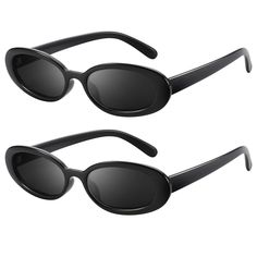 PRICES MAY VARY. 【UV400 Protection Lenses】These oval sunglasses can block 100% harmful UVA, UVB rays, protect your eyes against long term UV damage. High-Definition Lens Gives you a Natural & Clear Vision, and keeping your eyes healthy 【High Quality Lightweight Frame】 The retro oval sunglasses are made of Eco-friendly and skin-friendly ultra-light polycarbonate, friendly to human body, using non-allergic materials, so that anyone can enjoy the beauty and protection of sunglasses. one-piece nose Oval Retro Sunglasses, Funny Glasses Pictures, Small Oval Sunglasses, 90s Sunglasses, Funny Glasses, Chic Sunglasses, Trendy Sunglasses, Shades Sunglasses, Clear Vision