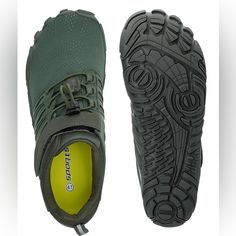 Adjustable Hoop And Loop Closure Can Remove Insole For Less Cushion Great Show For Walking, Hiking, Biking, Running Army Green Size 7.5-8 Nwot Barefoot Running Shoes, Barefoot Running, Walker Boots, Rain And Snow Boots, Hiking Shoes, Fit N Flare Dress, Boot Sandals, Snow Boots, Army Green