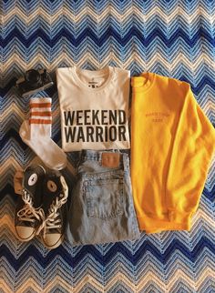 WEEKEND WARRIOR SHIRT Available in Natural Organic Cotton Available in sizes S, M, L, XL, XXL Made in the USA Unisex, Oversized fit Sporty Graphic Print Tops For The Weekend, Sporty Letter Print Tops For Weekend, Sporty Weekend Tops With Letter Print, Sporty Tops For Weekend, Sporty Cotton Tops With Letter Print For Weekend, Sporty Tops With Letter Print For Weekend, Weekend Crew Neck Tops With Graphic Print, Graphic Print Crew Neck Top For Weekend, Sporty Graphic Print Sweatshirt For Weekend