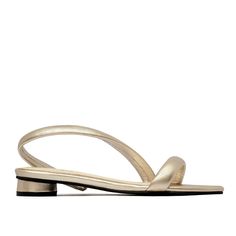 Alta Shoes Material: CueroHecho en Colombia Gold Sandals, Sandals, Gold