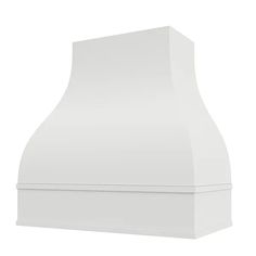 a white stove hood on a white background